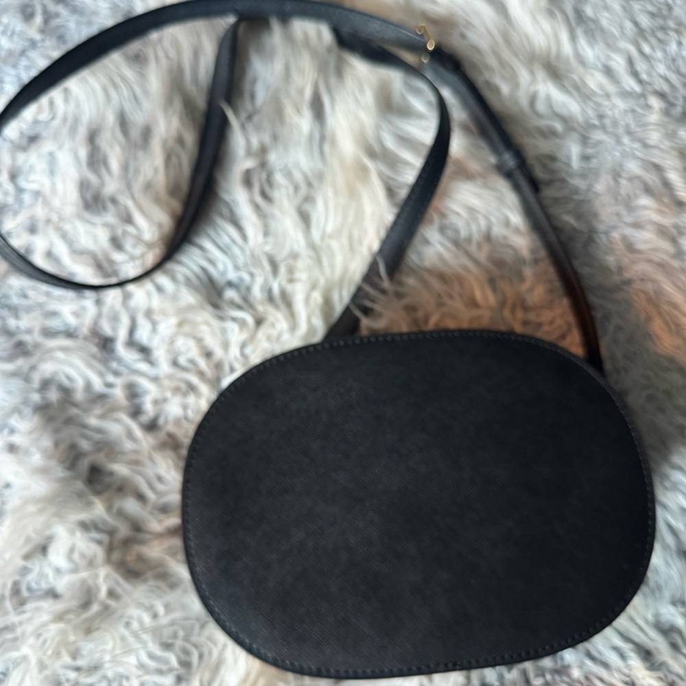 Michael Kors Jet Set Travel Medium Saffiano Leather Crossbody Bag Black - Picture 9 of 9